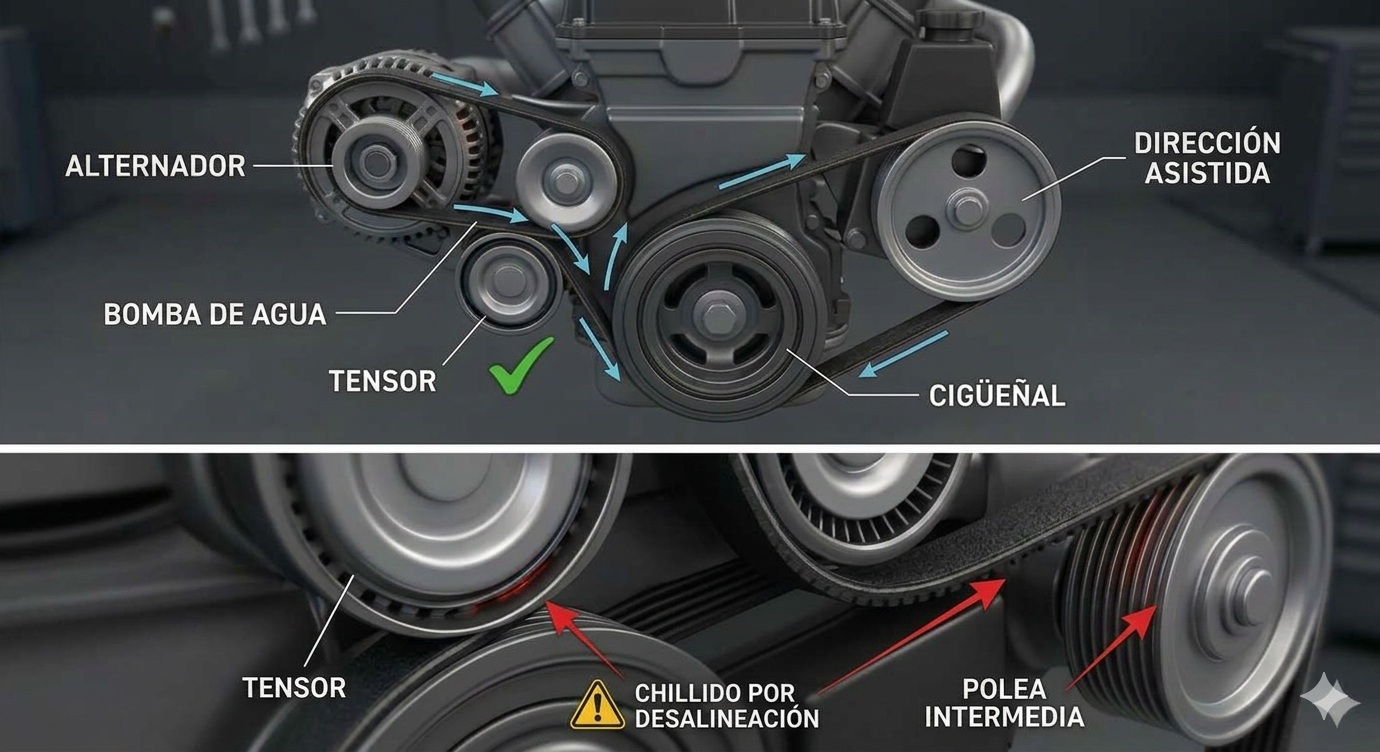 Guía paso a paso: Cómo eliminar el chillido de las fajas del motor correctamente